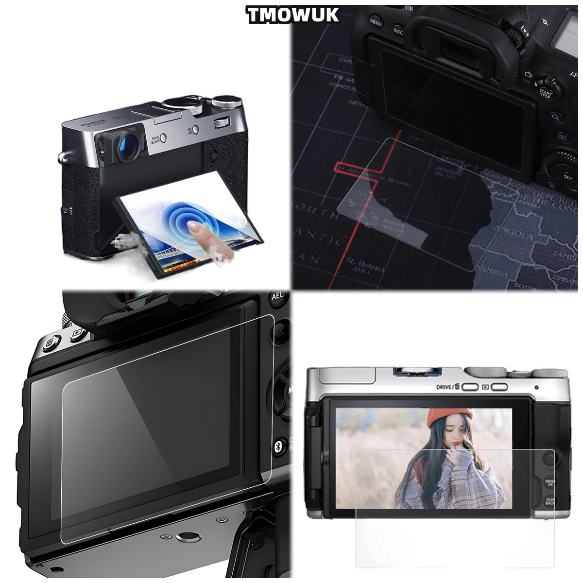 

For Fujifilm XA3 A5 A10 A20 XT1 XT2 - Anti-Reflection Tempered Glass, 9H Hardness Bubble-Free Privacy Film For Cameras