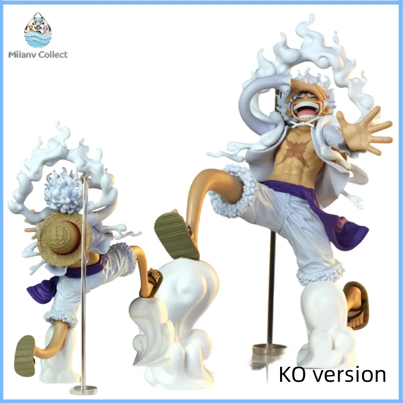In Stock Anime Luffy Gear 5 Nika Form Figure Collectible PVC Model Desktop Ornament Gift