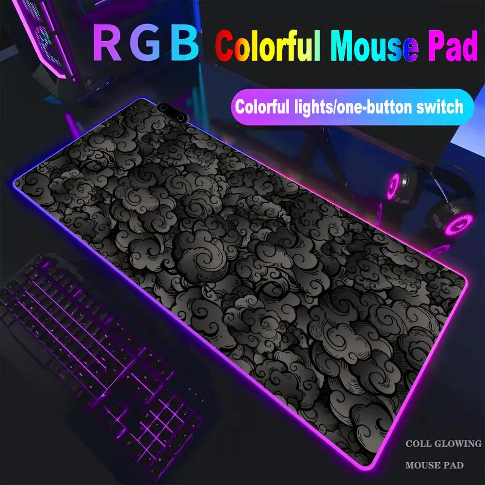 

Большой игровой коврик для мыши HYBXXC, универсальный размер, абстрактный дизайн, XL, для компьютера, клавиатуры, стола, нескользящий, с резиновым краем, коврик-подушка