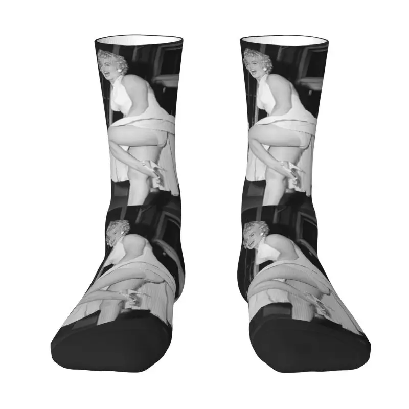 Funny Monroe Marilyns Actress Socks Women Men Warm 3D Printing Singer Sports Football Socks