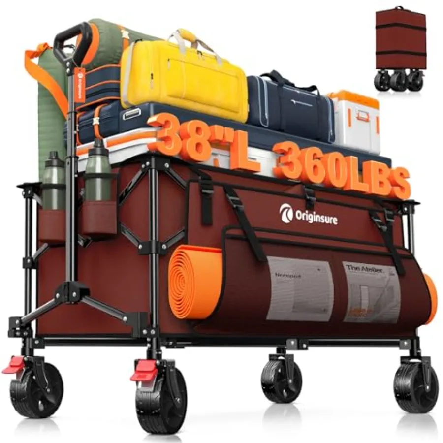 

Складная тележка-вагон 220 л, особо прочная, с колесами для любой местности, вместительная (38 л), для пляжа и хозяйственных нужд