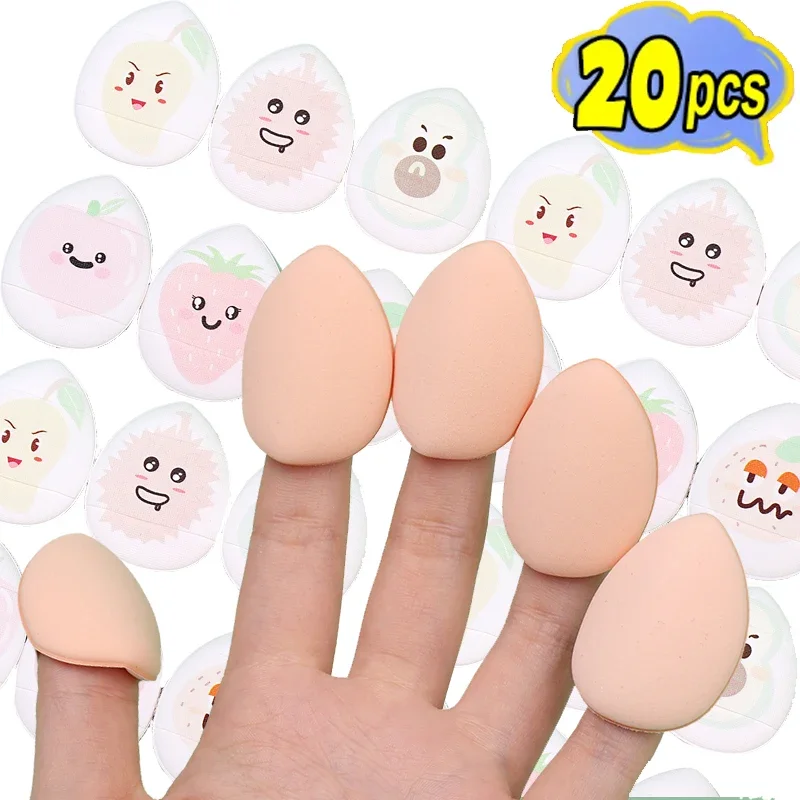 Cartoon Finger Cosmetic Puff Air Cushion Face Concealer Foundation Mini Powder Puff Soft Makeup Sponge Professional Beauty Tools