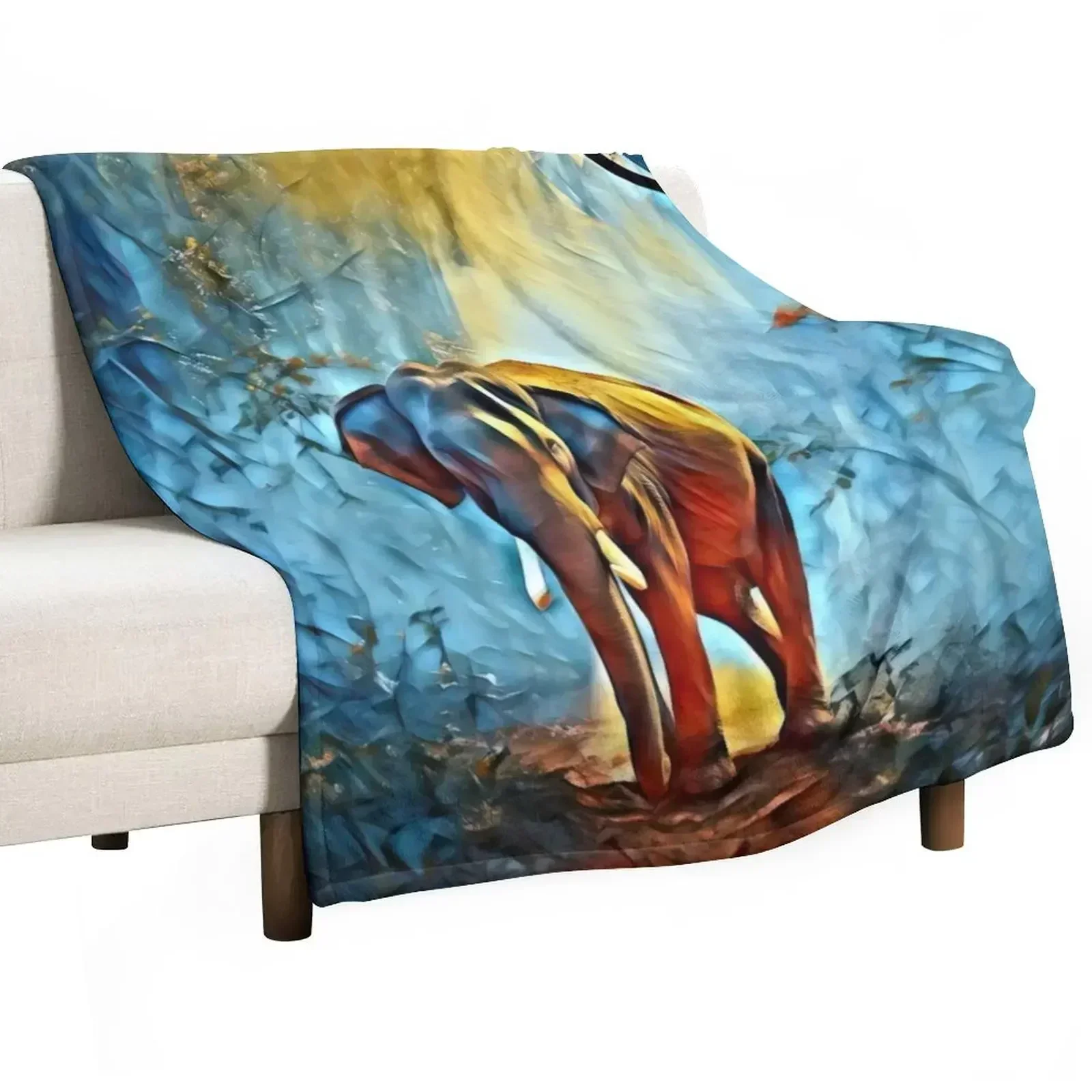 

Elephant Animal Africa Safari Throw Blanket Fashion Sofas Tourist Sofas Blankets