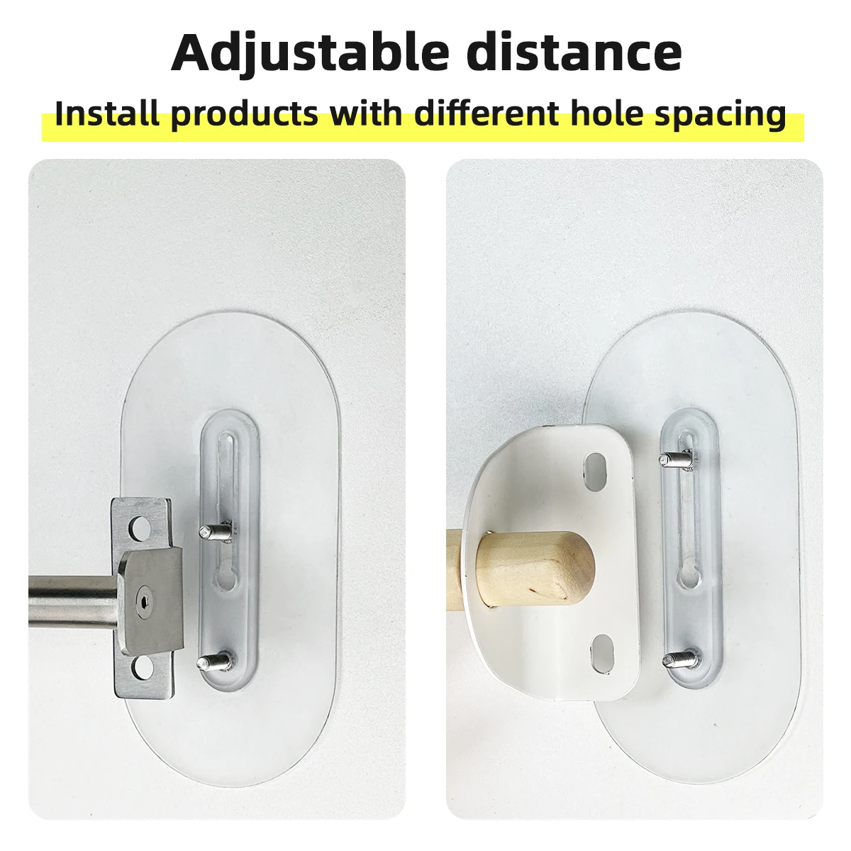 Strong double screw sticker screw adjustable non-punching waterproof kitchen screw hook bathroom accessories