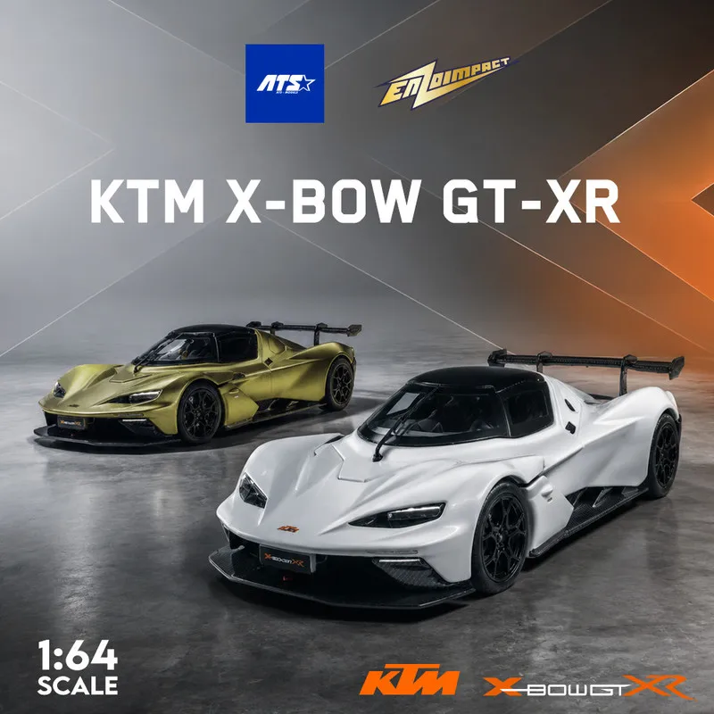 Модель автомобиля KTM X-BOW GT-XR в масштабе 1/64 от ATS & ENZOIMPACT, литая под давлением, коллекционная, имитационная, из сплава, игрушка-подарок для мальчиков # пийтии