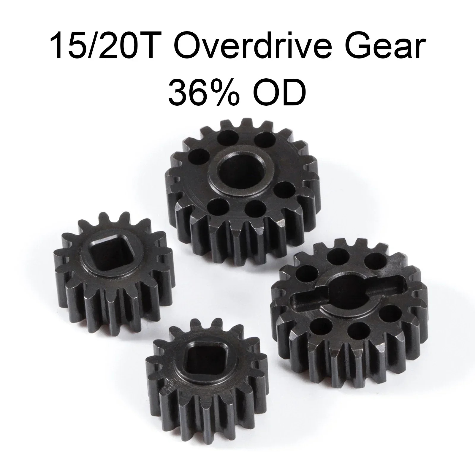 Heat Treated Steel 15T/20T 14T/21T 12T/23T Portal Gear Set Overdrive Gears for 1/10 Axial Capra F9 SCX10 III AR45 Portal Axle