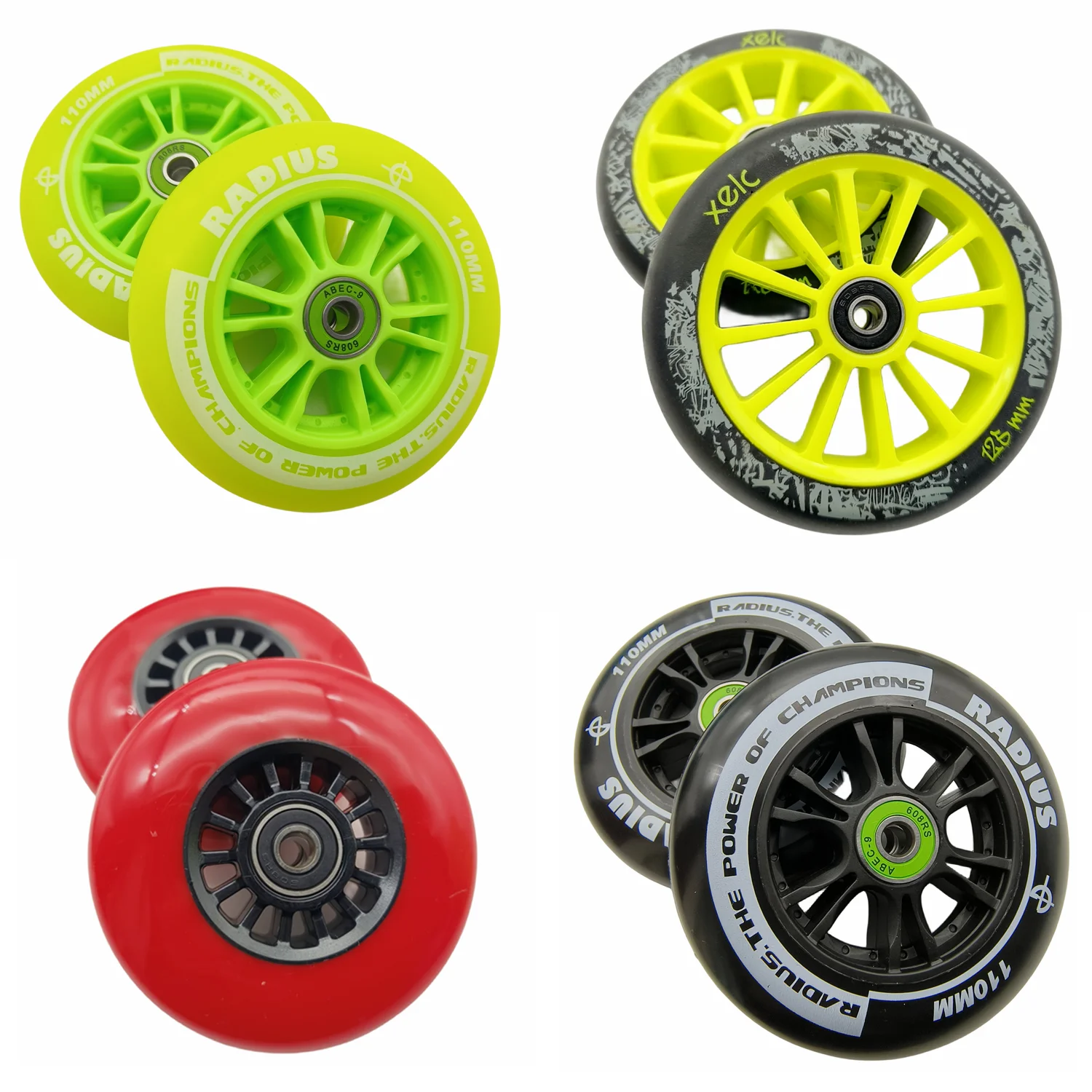 scooter accessories skate wheel scooter wheel  90mm 110mm 120mm 125mm 85a 2wheels/lot