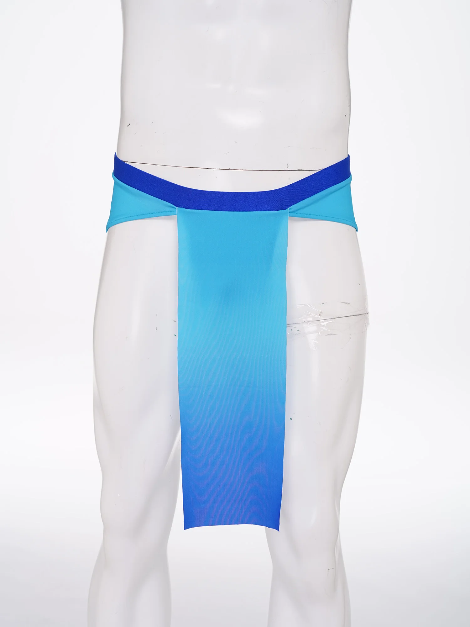 Mens Gradient Color Fundoshi Underwear Underpants Party Nightwear Low Rise Elastic Waistband Wrestler Loincloth Briefs Clubwear