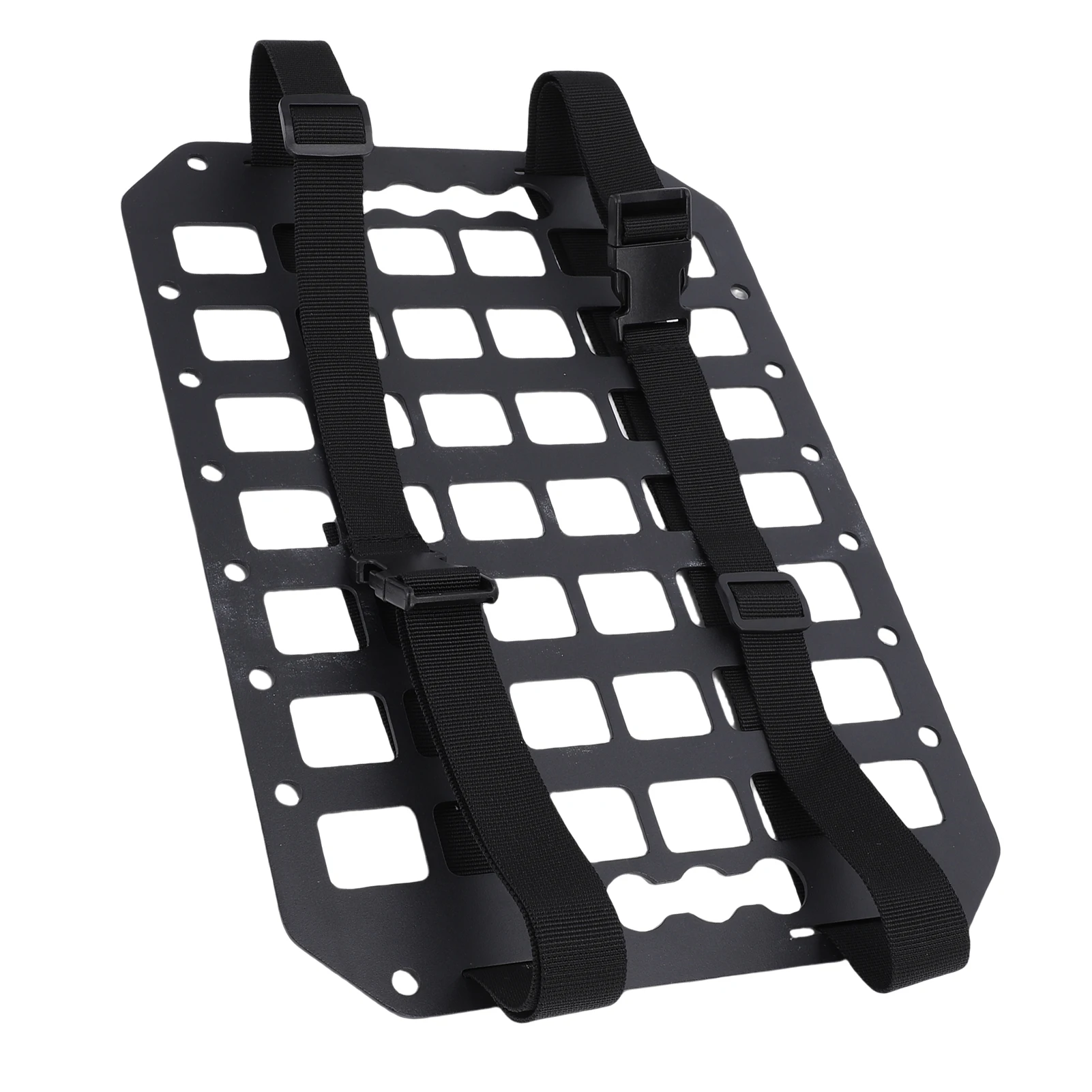 

Органайзер-панель Molle для спинки автомобильного сиденья, алюминиевая многофункциональная модульная панель для хранения в автомобиле, грузовике, внедорожнике, фургоне, 356x254x2 мм