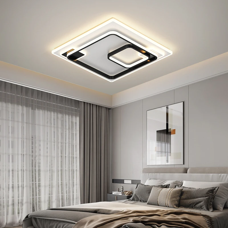 Modern Ceiling Light For Living Room Dining Room Bedroom LED Ceiling Lighting Golden Black Home Decoration Indoor Lighting