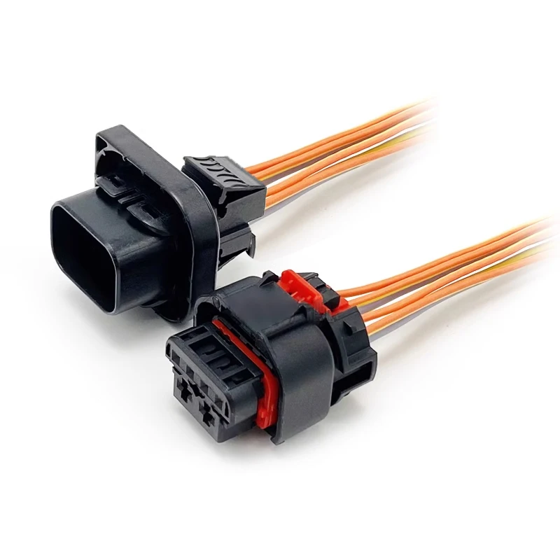 Suitable for new BMW headlight wiring harness plug 6-hole connector 6992162-01 0-2302239-1A Male and female 0-2302248-1