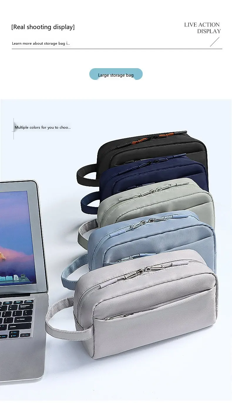 Digitale Gadget-Aufbewahrungstasche Leichter Kabel-Organizer für Powerbank und USB-Ladegerät – Detail 11