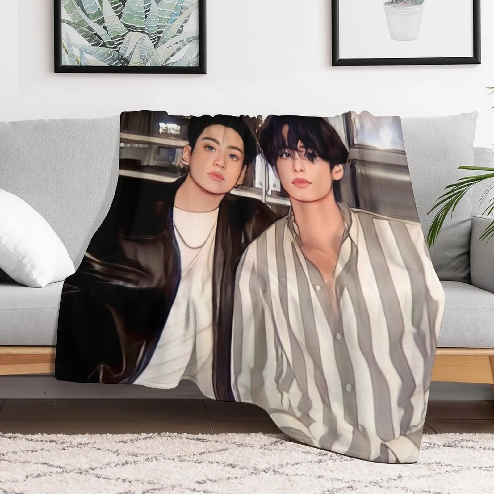 Taekook Throw Blanket