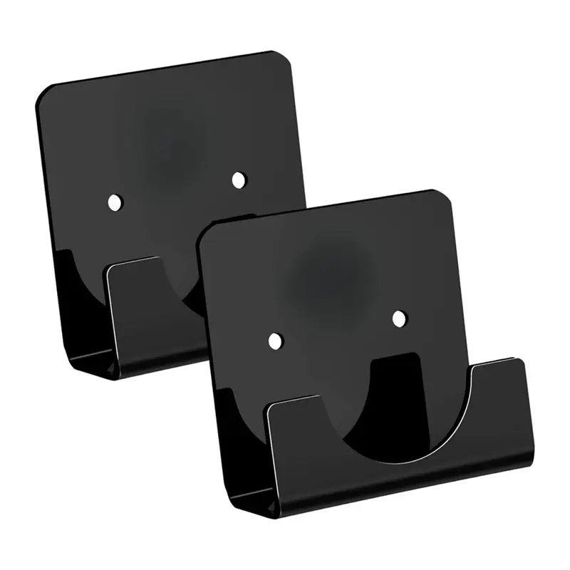 

AB51 Acrylic Wall Mount Holder Bath Shower Curtain Pole Holder Shower Curtain Rod Holder Black