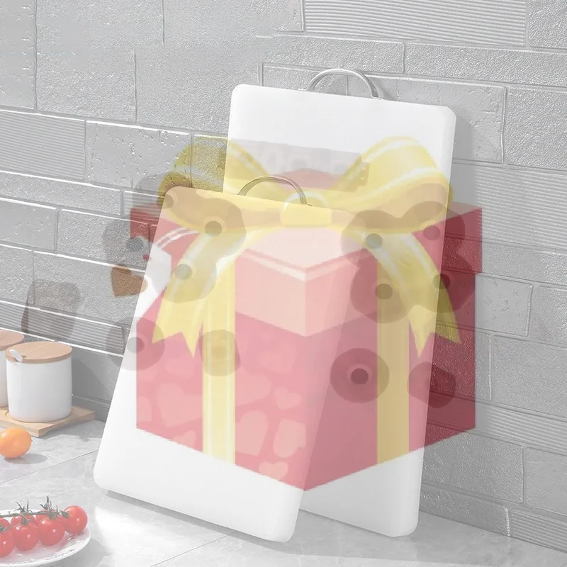 【HG】New Plastic Cutting Board,Chopping Board Fruit Vegetable Food Grade PE,Thickened,Mildew Proof,Kitchen Accessories,White