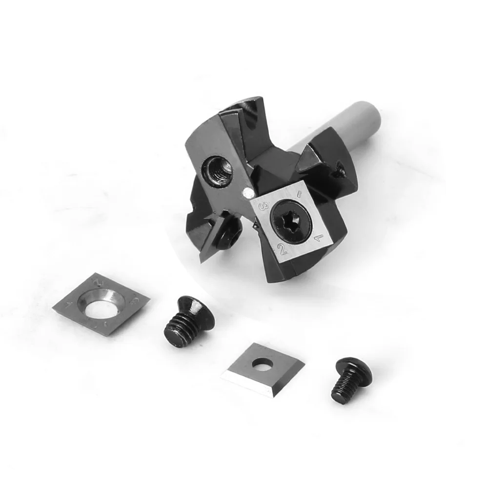 Imagem -03 - Woodworking Plaina Bit Diâmetro de Corte Spoilboard Cnc Surfacing Router Inserir Carbide Slab Haste 11 12 77 mm 2-flute