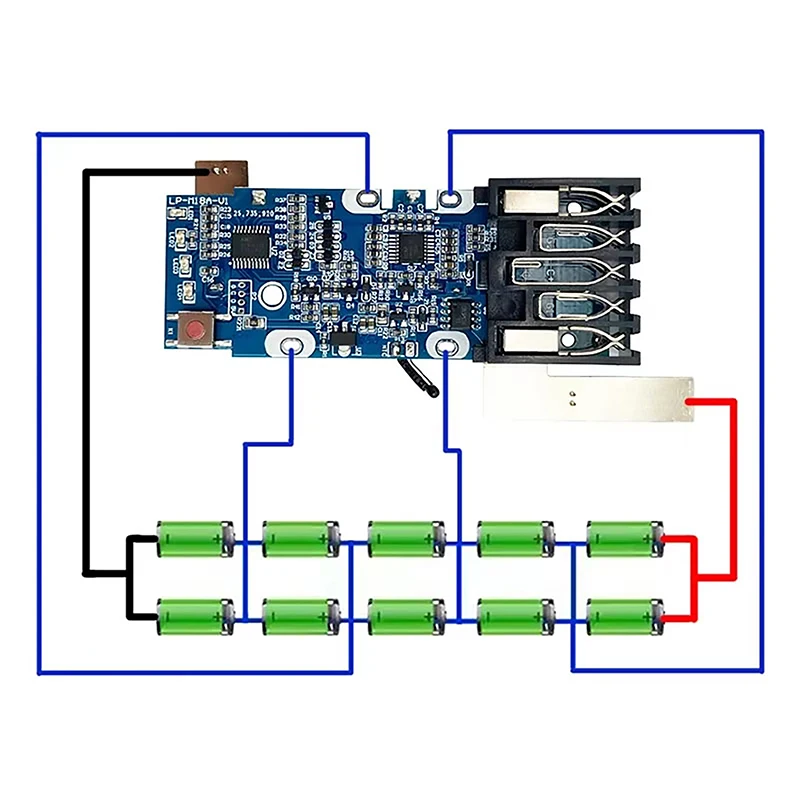 1Pcs BSM PCBA For M18 18650 Li-ion Battery Management System Charging Protection Circuit Board For 18V Lithium Ion Battery