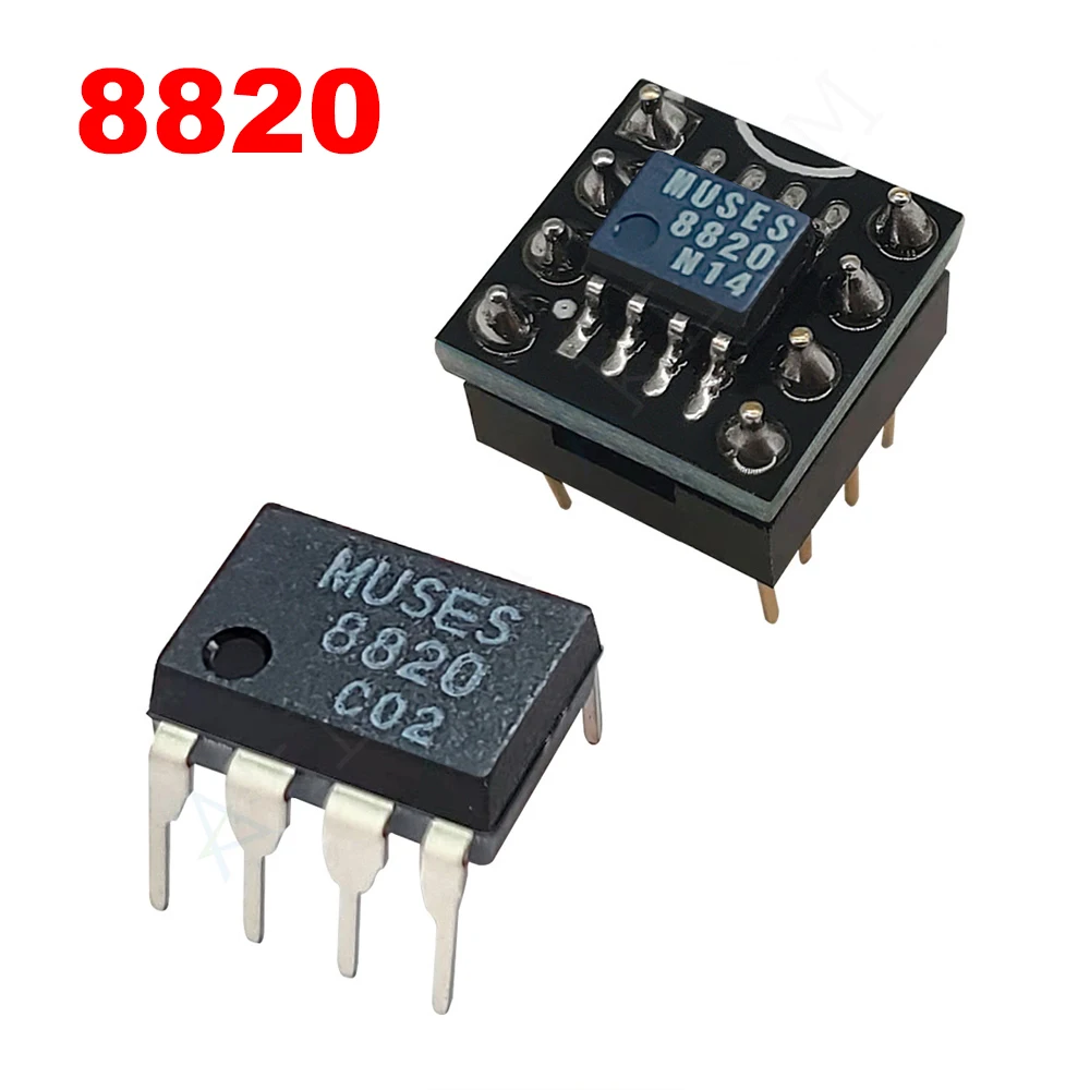 AkLIAM الأصلي JRC Muses8820 Muses8920 Op Amp SOP8 إلى DIP8 مضخم تشغيلي مزدوج عالي الجودة