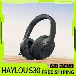 Haylou-auriculares inalámbricos S30 con micrófono, cascos con Bluetooth Anc de larga resistencia, reducción activa de ruido, retraso bajo