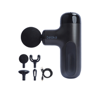 2025 Mini High Quality Portable Handheld Fascial Electric Massage Gun Best Budget with Heat and Cold 4 Head Massage Gun for Arm