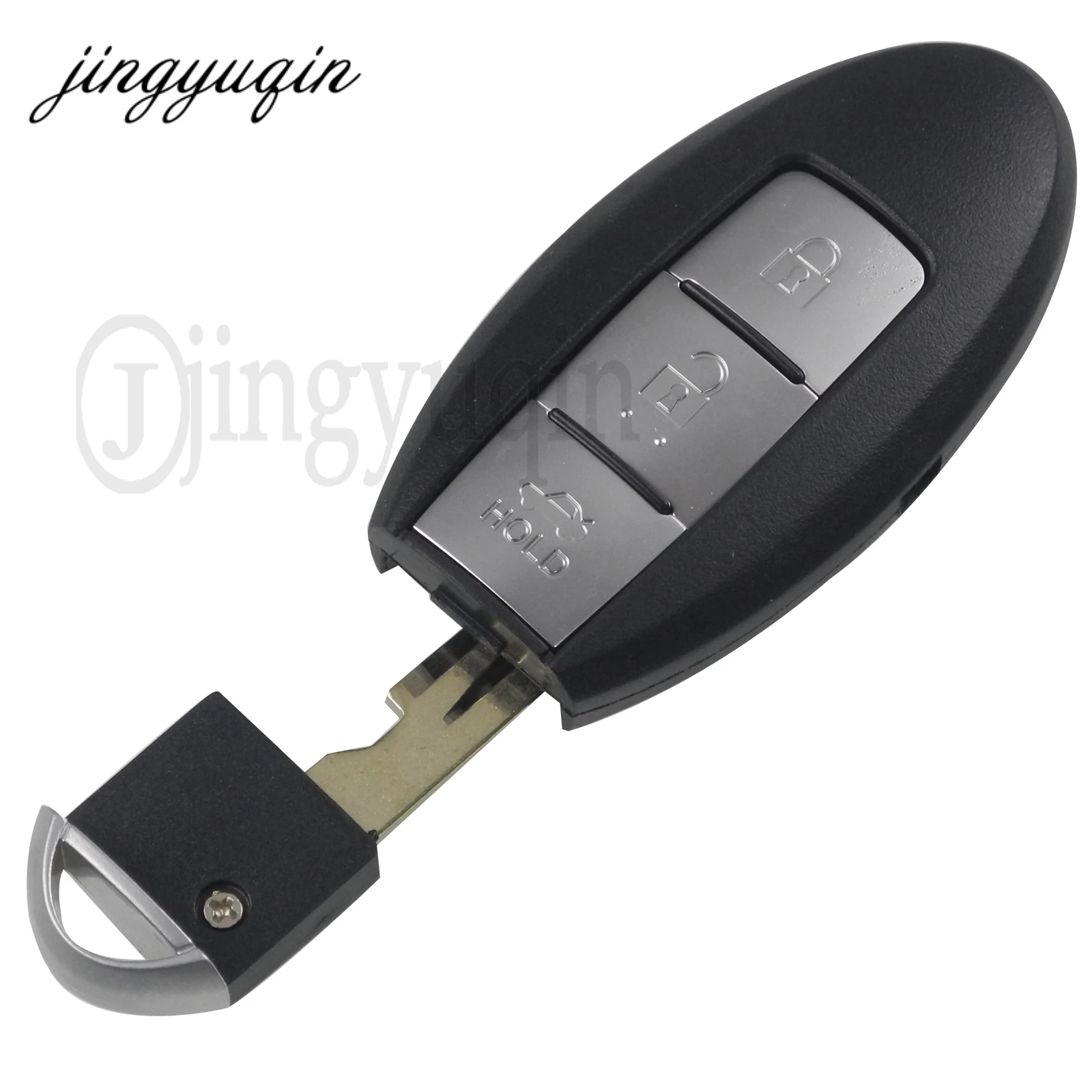 jingyuqin 10pcs Smart 3 4 Button Remote Smart Key Shell For Nissan Sunny ALTIMA MAXIMA Murano Versa Sentra Infiniti G35 G37 Key