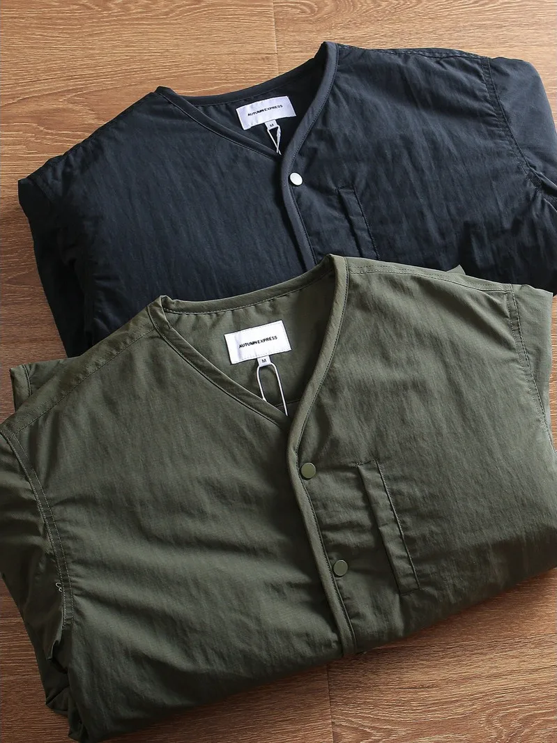 

Thiened Warm Cotton Jaet Men's Loose Fit Winter Faion Casual Sle Button Decorated Polyester Fiber Inner Lined Coat