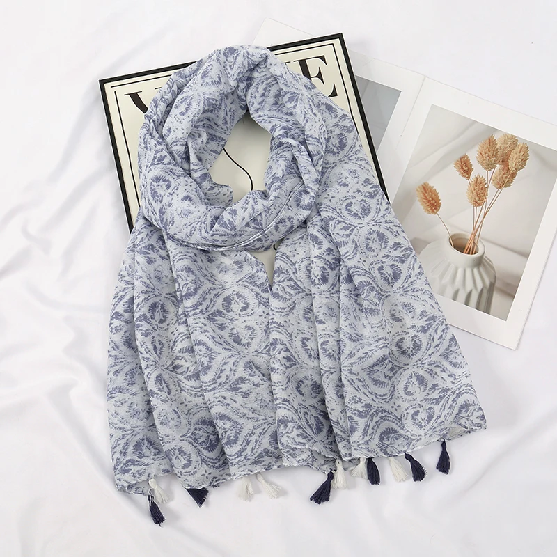 

Tassel Scarf Cotton Viscose Scarves Shawl Fancy Design Neckerchief Party Newest Echarpe Windproof Outdoor Shawl Wraps Scarf