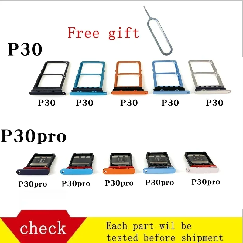 SIM Card Tray:Replacement for Huawei P30,P30pro，P30lite-Quality