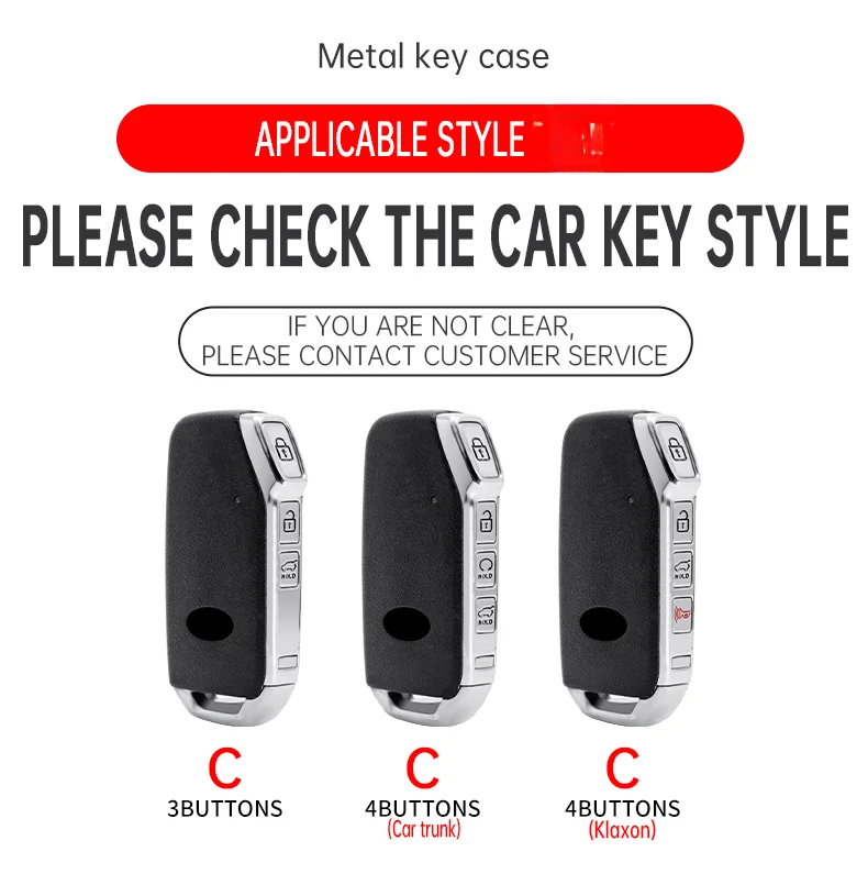 Carbon Fiber Car Key Cover Fob Case Shell for Kia K3/K5 DL3/K7/K8 GL3/Sorento MQ4/KA4 Carnival/Sportage NQ5/Niro SG2/Seltos/EV
