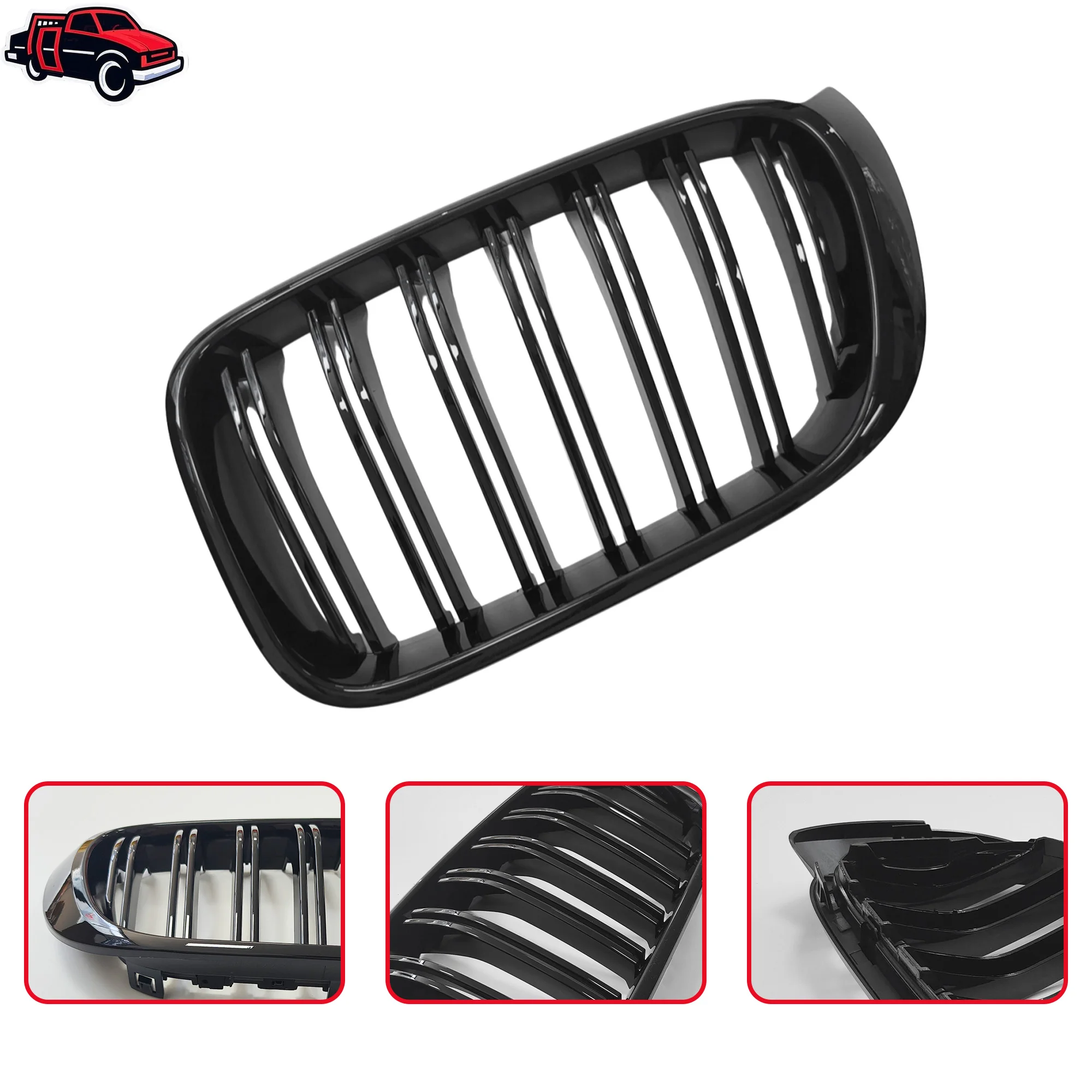 Kidney Grill For BMW X3 F25 X4 F26 SDrive20i XDrive20i XDrive28i XDrive30d XDrive35i 2014 2015 2016 2017 Body Kits Accessories