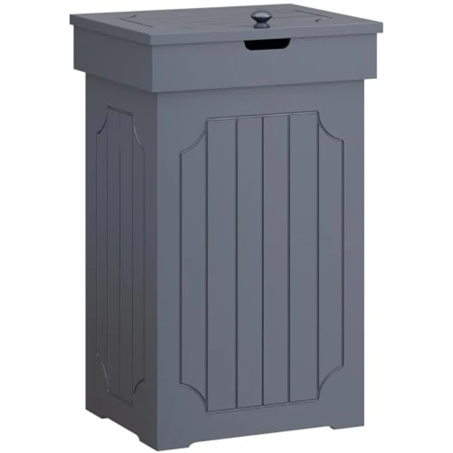 

Trash Can Cabinet, 13 Gallon Kitchen Garbage Can, Wood Recycling Trash Bin, Freestanding Dog Proof Trash Can, Farmhouse Trash C