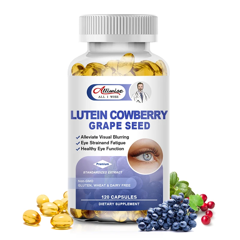 Alliwise Lutein 40 mg With Zeaxanthin Health Supplements Relieve Eye Fatigue Eye for Adults Aging Helps eye health