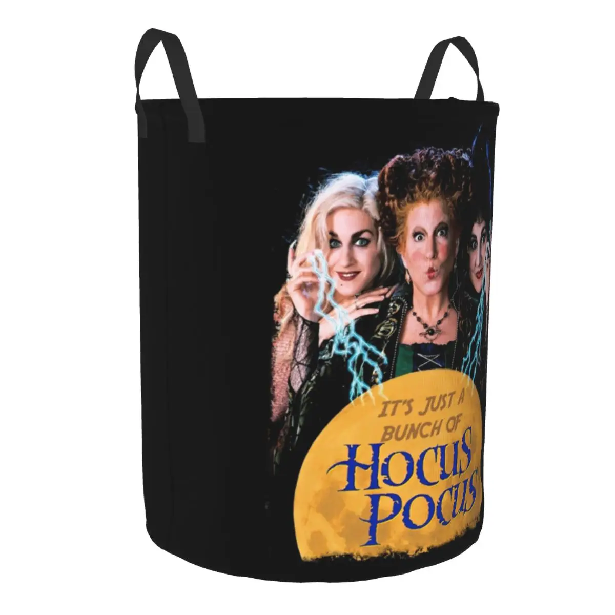 Custom Halloween Just A Bunch Of Hocus Pocus Laundry Hamper Large Storage Basket Kids Nursery Toy Organizer