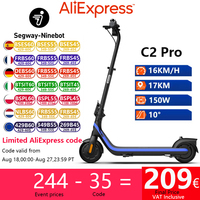 EU Stock Original Ninebot By Segway C2 Pro eKickscooter for Kids 16KM/H Speed 17KM Range Kickscooter Childs Electric Scooter