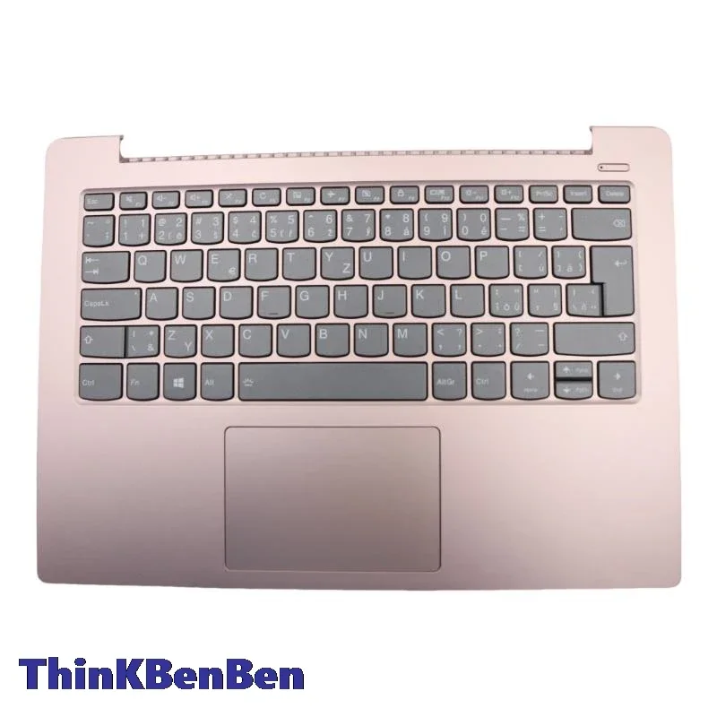

CZ Czech Rose Pink Keyboard Upper Case Palmrest Shell Cover For Lenovo Ideapad 330S 14 14IKB 14AST 5CB0R42576
