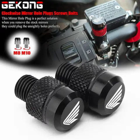 혼다 ADV150 ADV350 PCX150 PCX125 CR250R TRANSALP 600 650 700 포르자 125 250 300 350에 맞는 오토바이 미러 홀 플러그 나사
