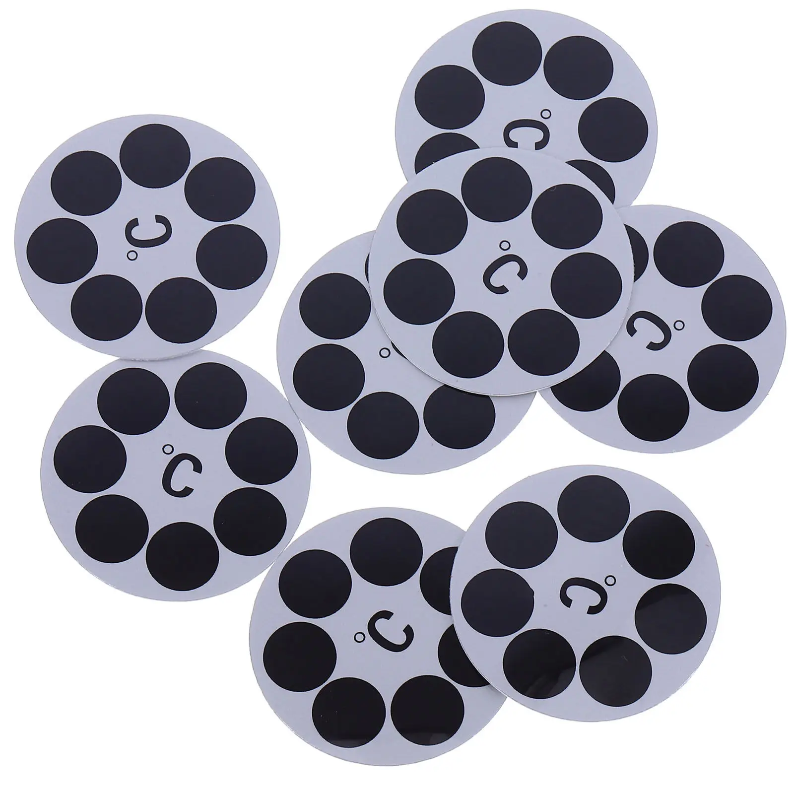 

8Pcs Baby Bath Temperature Test Card LCD Color Changing Design Accurate Reading Safe Comfortable Bathing Experience Adhesive