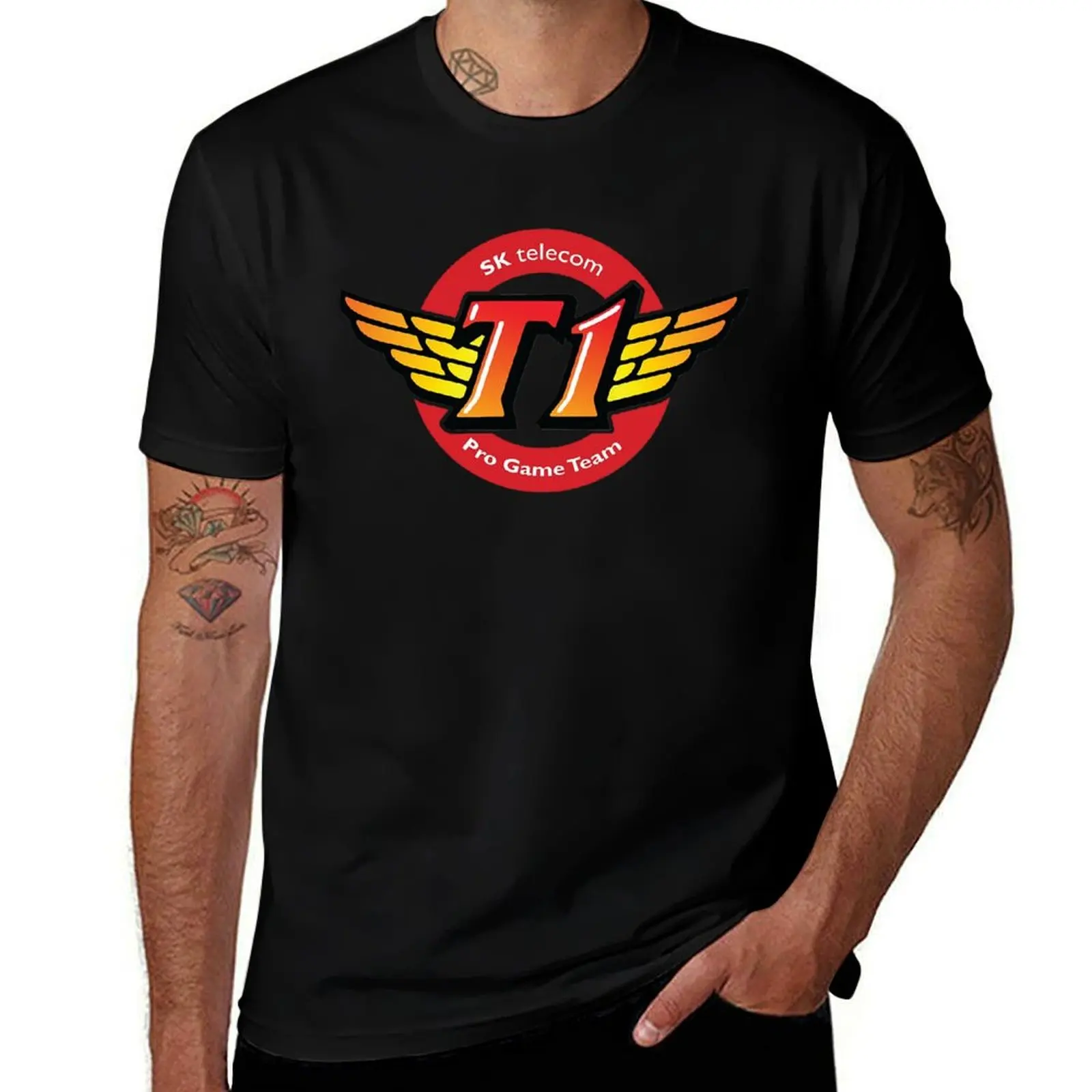 

Team T1 For Fans T-Shirt cotton t shirt man t shirt men 100% cotton luxury brand T-Shirt
