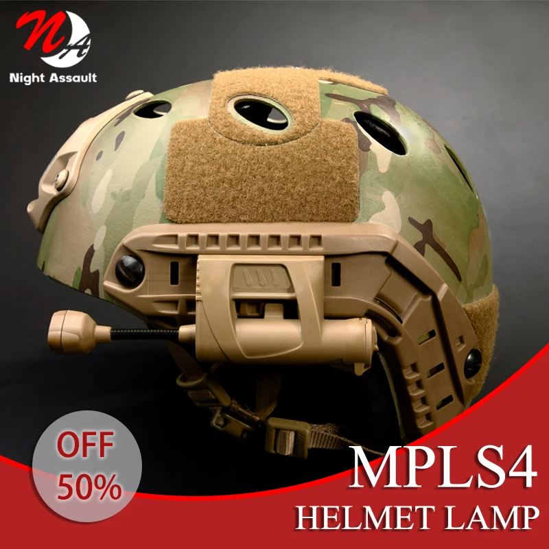 Tactical MPLS4 Fast Track Hunting Scout Air Gun Weapon Signal White Green Red Laser Helmet Light for 20MM Picatinny Rail