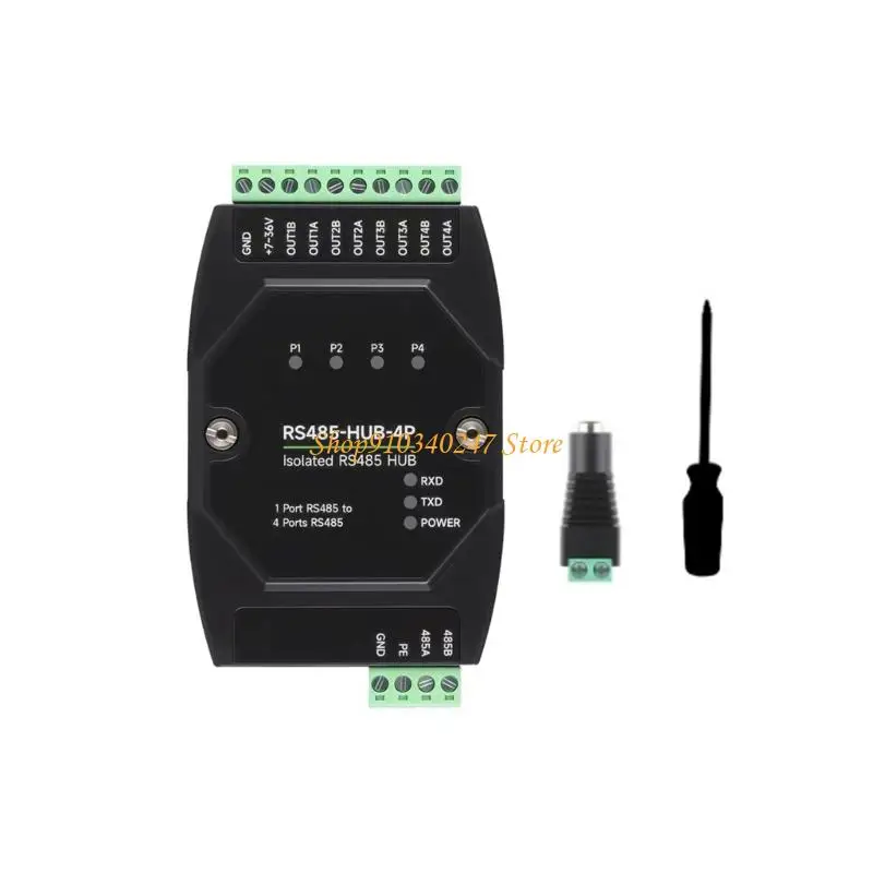 

Q22A RS485 Net Center Echoer 4 порта Установка на DIN-рейку Широкий потенциал ПОСТОЯННЫЙ ТОК 7 В 36 В Светодиодные индикаторы