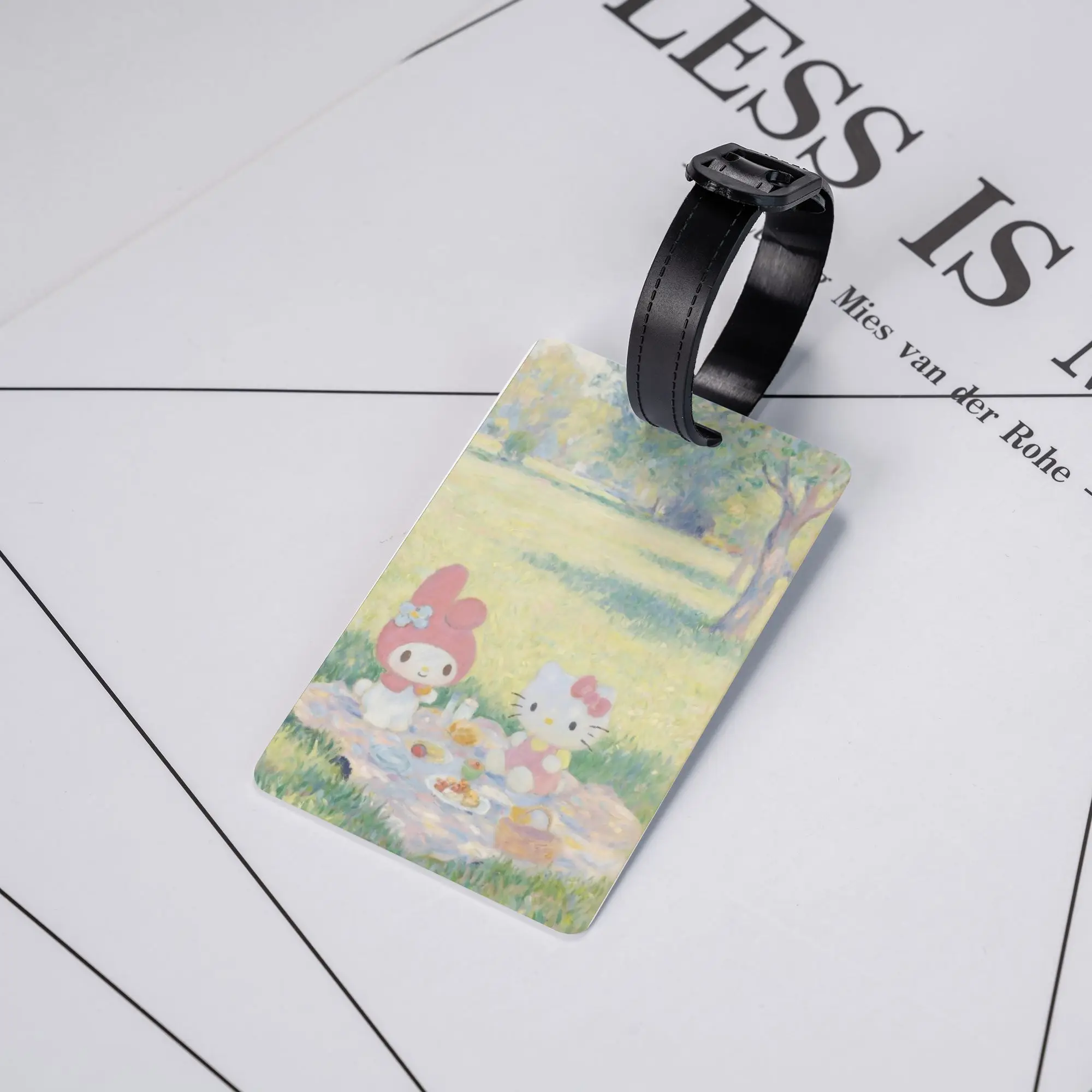 

Багажные бирки с героями мультфильмов «Hello Kitty», силиконовый держатель для дорожных аксессуаров, багажная бирка, идентификационная адреса, багажные бирки, подарок