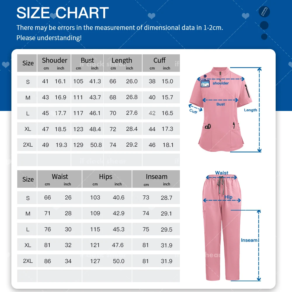 Médico Cirúrgico Uniforme para Salão de Beleza, Mão Lavar Roupas De Trabalho, Enfermeira Hospitalar Acessórios, Dental Hospital Workwear, Roupas de trabalho