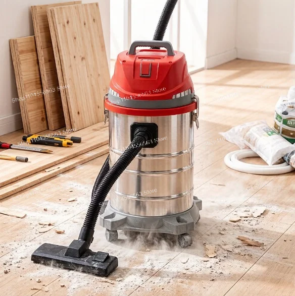 45L 55L Industrial Vacuum Cleaner High Power High Suction for Home Car Construction Dust Extraction Grout Cleaning