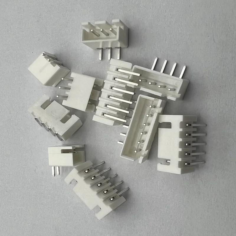 50pcs/lot XH2.54 Pin male right angle material Connector Leads pin Header 2.54mm XH-AW 2P 3P 4P 5P 6P 7P 8P 9P 10P 11P 12P 13P