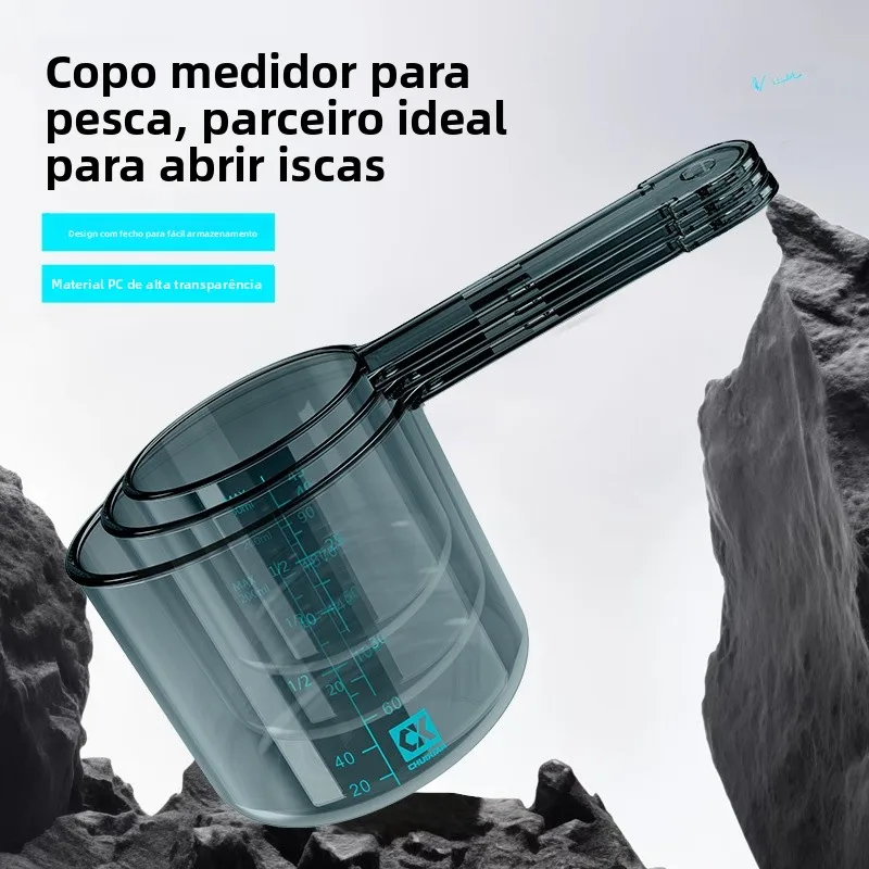 conjunto-de-copos-medidores-portateis-reforcados-para-pesca-tres-pecas-especial-para-preparacao-de-iscas-com-escala-equipa