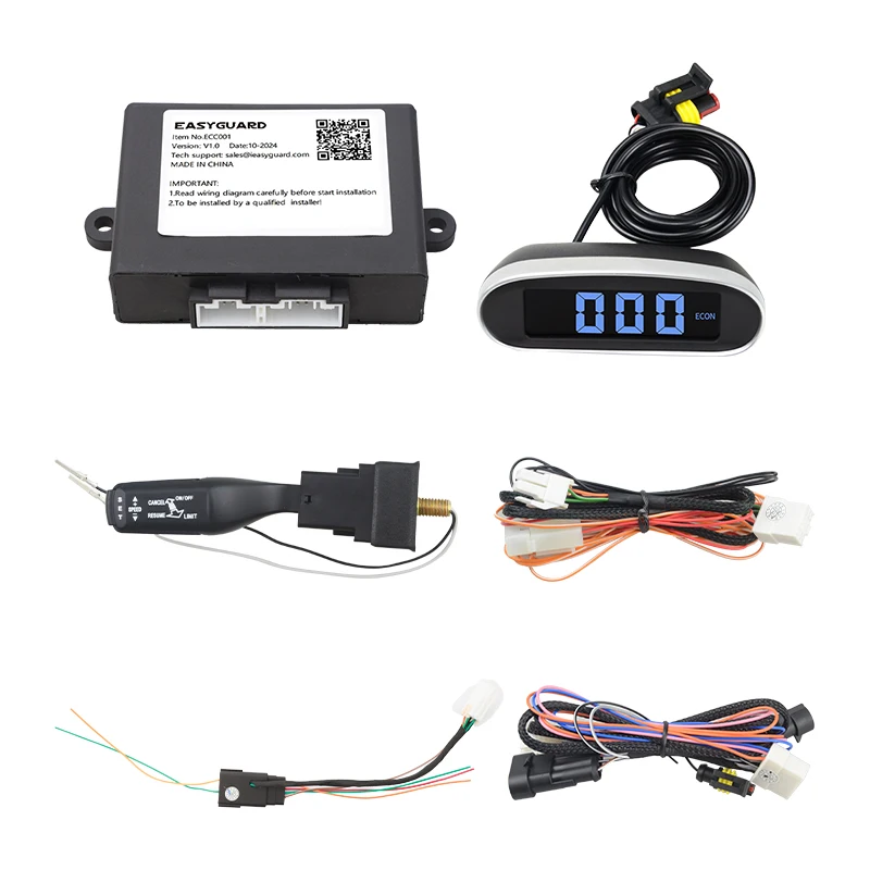 Easyguard Universal Cruise Control System Stabilizer Car Speed Limiter Fit for DC12V vehicle with 6PIN Throttle Connector