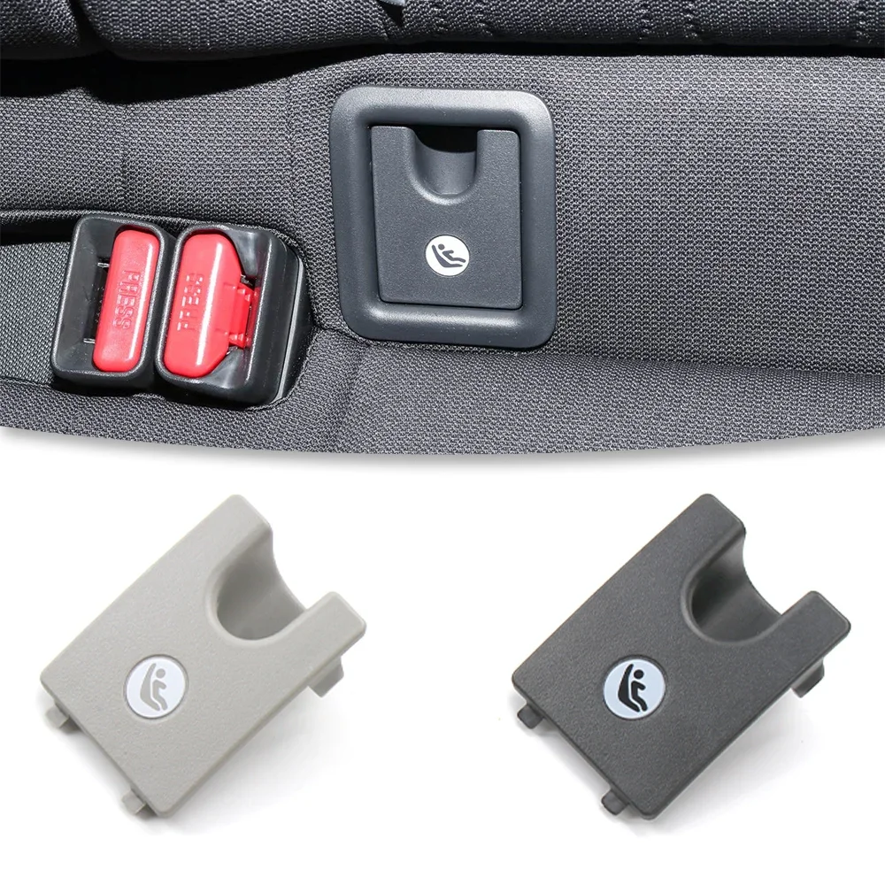 1 Piece Car Rear Child Seat Anchor Slot Trim Cover Button Black Gray Isofix Cover For Toyota Corolla Cross Frontlander