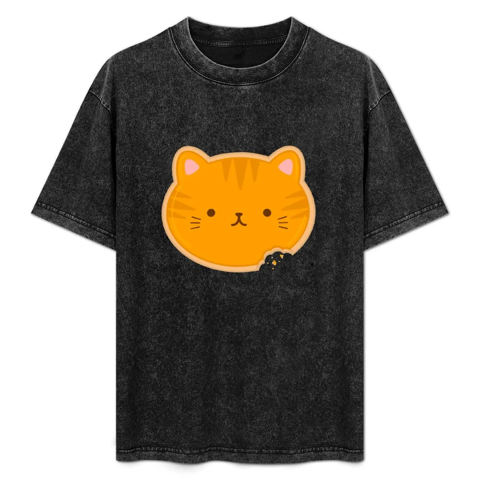

Cute Cat Cookie T-Shirt Big and Tall Casual T-Shirt