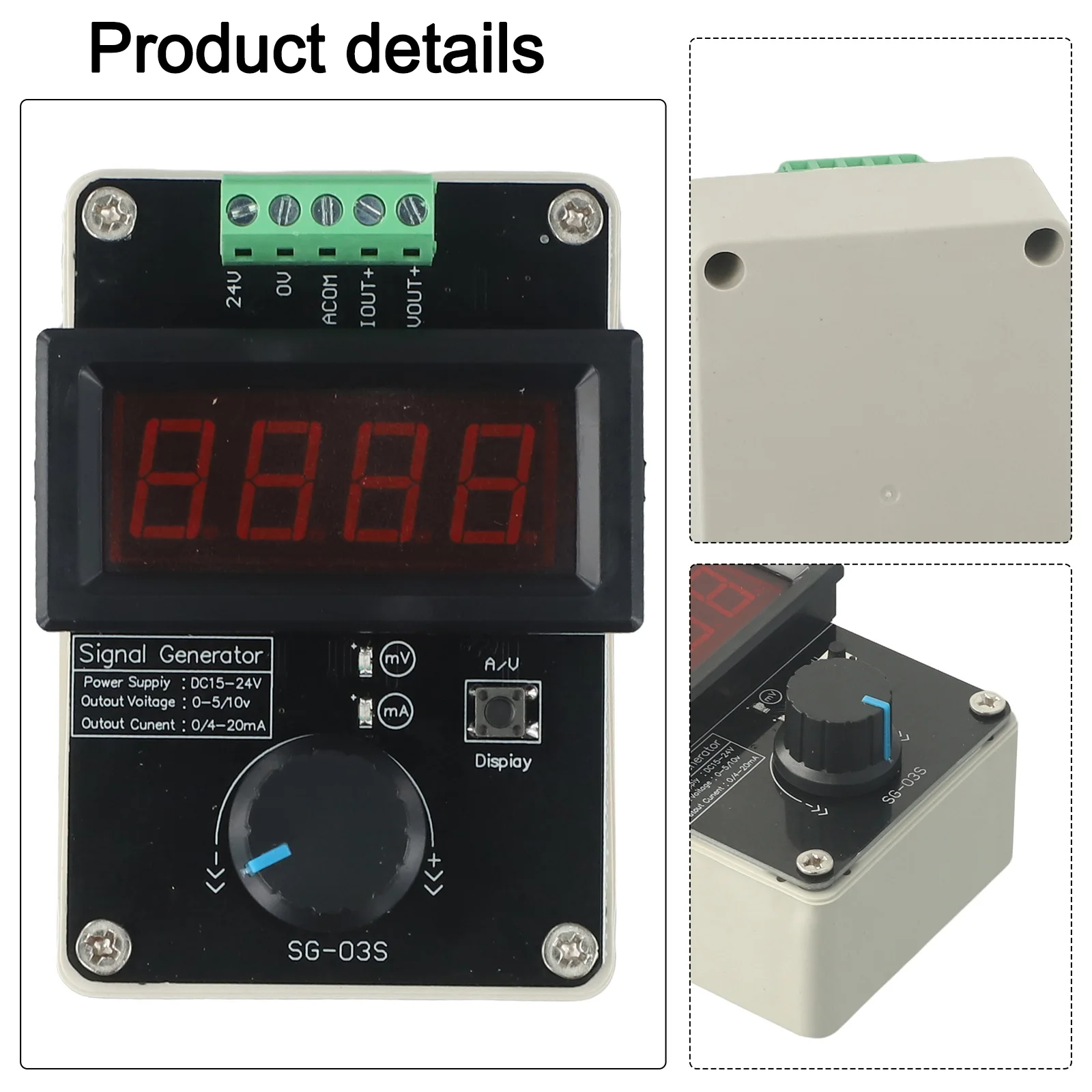 Analog Signal Generator Adjustable Voltage & Current Simulator for ideal for Valve Adjustment for plc Debugging LED Testing