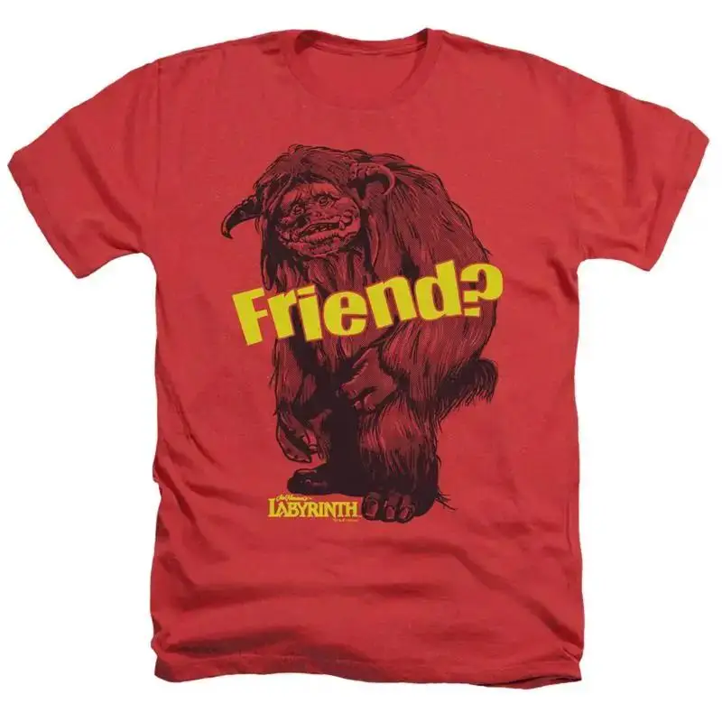 LABYRINTH LUDO FRIEND Licensed Adult Men's Heather T shirt SM 3XL